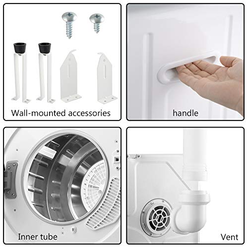 Sentern Electric Portable Clothes Dryer, Front Load Compact Tumble Laundry Dryer with Touch Screen Panel (SN-24)