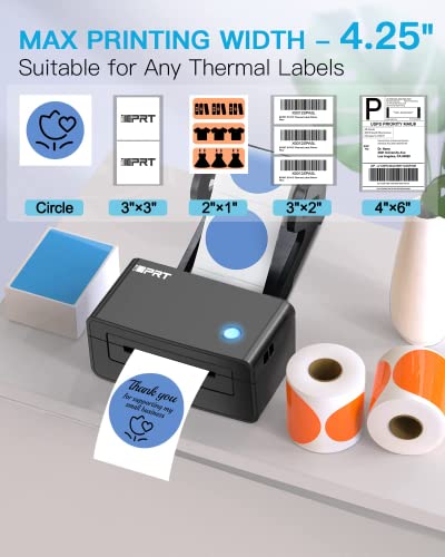 Thermal Label Printer - iDPRT SP410 Thermal Shipping Label Printer, 4x6 Lable Printer, Commercial Direct Thermal Label Maker, Compatible with Shopify, Ebay, Amazon &Etsy, Support Multiple Systems