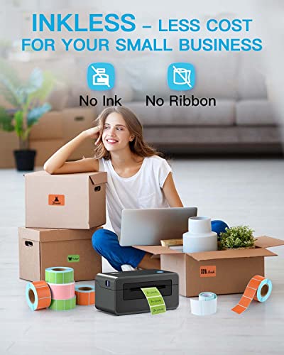 Thermal Label Printer - iDPRT SP410 Thermal Shipping Label Printer, 4x6 Lable Printer, Commercial Direct Thermal Label Maker, Compatible with Shopify, Ebay, Amazon &Etsy, Support Multiple Systems