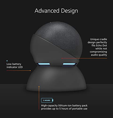 All New, Made for Amazon Battery Base, in Black for Echo Dot (4th generation) Not compatible with previous generations of Echo or Echo Dot (1st Gen, 2nd Gen, or 3rd Gen).