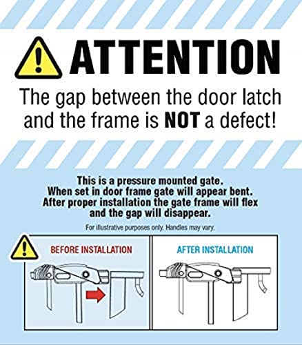 Regalo Easy Step 38.5-Inch Wide Walk Thru Baby Gate, Includes 6-Inch Extension Kit, 4 Pack Pressure Mount Kit, 4 Pack Wall Cups and Mounting Kit