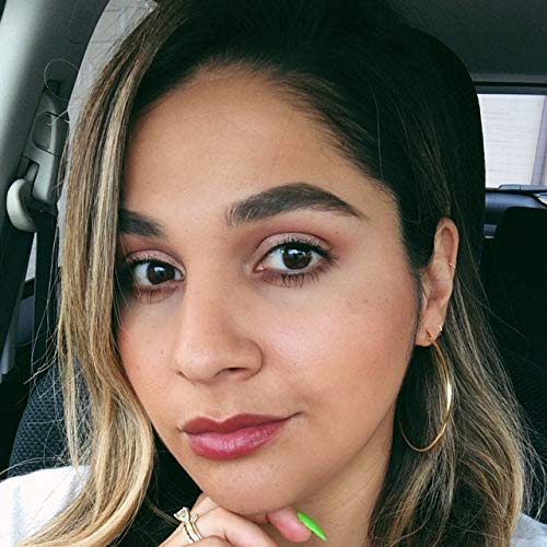 Gacimy Gold Hoop Earrings for Women, 14K Gold Plated Hoops with 925 Sterling Silver Post, Yellow Gold 40mm Medium Hoop Earrings for Women