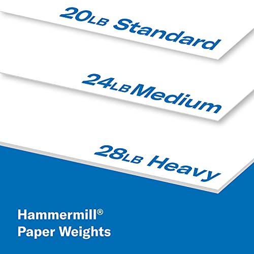 Hammermill 20lb Copy Paper, 8.5 x 11, 1 Ream, 500 Total Sheets, Made in USA, Sustainably Sourced From American Family Tree Farms, 92 Bright, Acid Free, Economical Multipurpose Printer Paper, 180400R