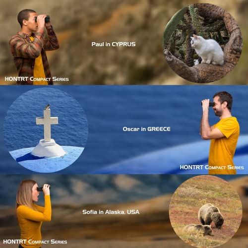 Binoculars for Adults and Kids, 10x25 Compact Binoculars for Bird Watching, Theater and Concerts, Hunting and Sport Games
