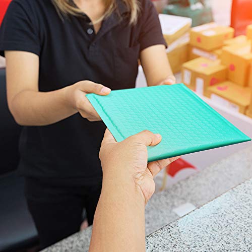 GSSUSA Teal Poly Bubble Mailers 8.5x12 Padded Envelopes #2 Shipping Envelopes Bubble Mailers Self Sealing Padded Envelope 25Pack