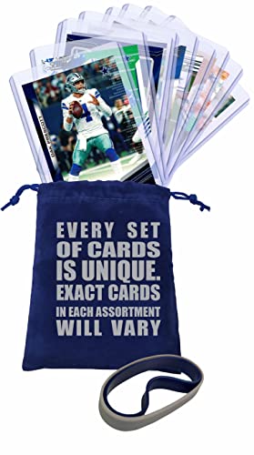 Dallas Cowboys Cards: Dak Prescott, Ezekiel Elliott, Amari Cooper, Emmitt Smith, Michael Gallup, Michael Irvin ASSORTED Football Stars & Legends Trading Card & Wristbands Bundle
