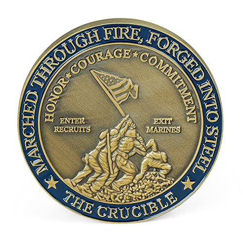 Military Gift Shop Marine Corps Crucible Challenge Coin - USMC Boot Camp - The Crucible - USMC Vet Owned Business