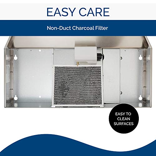 Broan-NuTone 413004 Ductless Range Hood Insert, 30-Inch, Stainless Steel