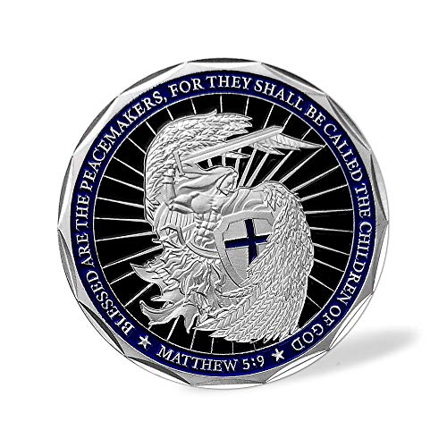 Saint Michael Law Enforcement Challenge Coin God Bless The Police Prayer
