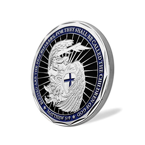 Saint Michael Law Enforcement Challenge Coin God Bless The Police Prayer