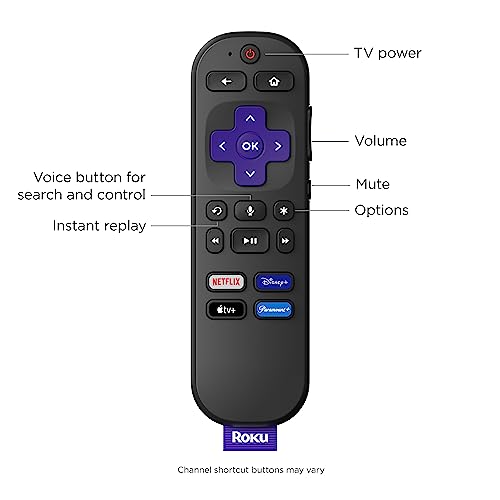 Roku Streaming Stick 4K | Streaming Device 4K/HDR/Dolby Vision with Roku Voice Remote and TV Controls