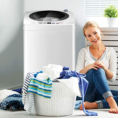 Giantex Portable Compact Full-Automatic Laundry 8 lbs Load Capacity Washing Machine Washer/Spinner W/Drain Pump