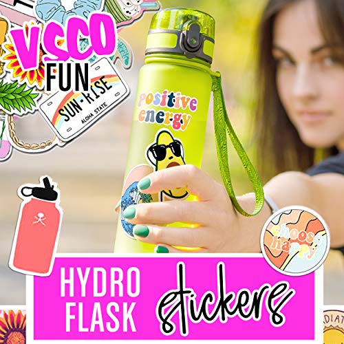 VSCO Stickers for Hydro Flask Stickers (35 Pack) - Waterproof VSCO Stickers for Hydroflask, Laptop Stickers - Aesthetic Stickers for Water Bottles - Cute Vinyl Stickers for Hydroflasks for VSCO Girl