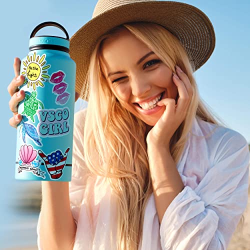 VSCO Stickers for Hydro Flask Stickers (35 Pack) - Waterproof VSCO Stickers for Hydroflask, Laptop Stickers - Aesthetic Stickers for Water Bottles - Cute Vinyl Stickers for Hydroflasks for VSCO Girl
