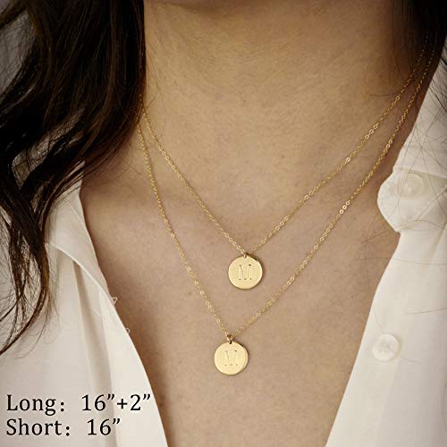 IEFWELL Dainty Gold Necklaces for Women, Initial Necklaces for Women Gold Necklaces for Women Gold Chain Necklaces for Women Necklaces for Teen Girls Gold Jewelryï¼Aï¼