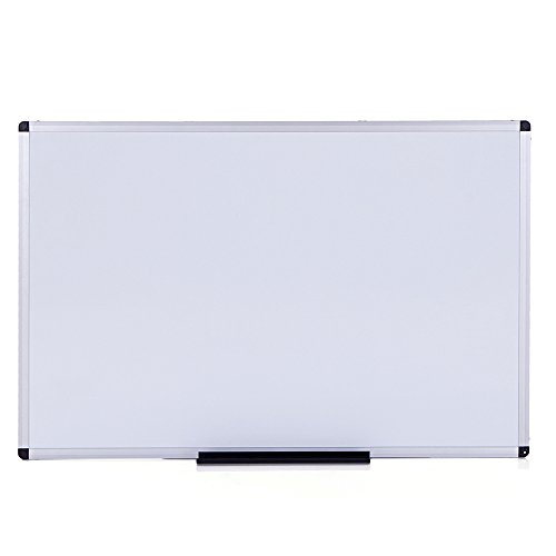 VIZ-PRO Magnetic Dry Erase Board, 24 X 18 Inches, Silver Aluminium Frame