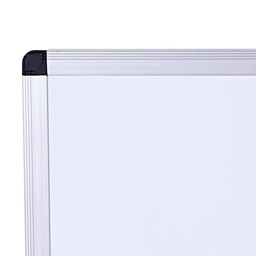 VIZ-PRO Magnetic Dry Erase Board, 24 X 18 Inches, Silver Aluminium Frame