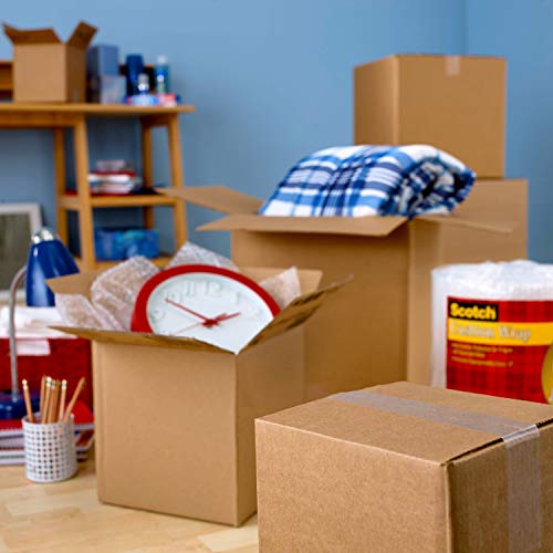 Scotch Heavy Duty Shipping Packaging Tape, 1 Roll with Dispenser, 1.88" x 19.4 Yards, 1.5" Core, Great for Packing, Shipping & Moving, Clear (142-700-H)