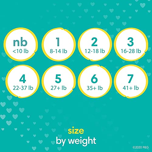 Diapers Newborn/Size 1 (8-14 lb), 198 Count - Pampers Swaddlers Disposable Baby Diapers, ONE MONTH SUPPLY