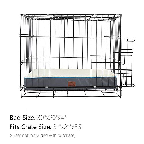 SunStyle Home Orthopedic Foam Dog Bed for Small & Medium Dogs Up to 50lbs with Waterproof Removable Cover, Mattress Pet Mat Bed for Dogs & Cats - Orthopedic Egg Crate Foam Platform