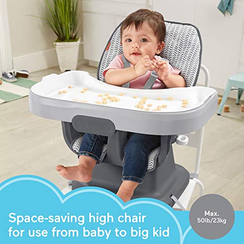 Fisher-Price SpaceSaver High Chair - Arrows & Tire Tracks