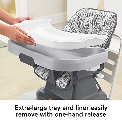 Fisher-Price SpaceSaver High Chair - Arrows & Tire Tracks