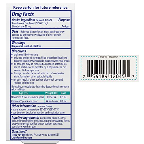 Little Remedies Baby Gas Drops, 0.5 oz