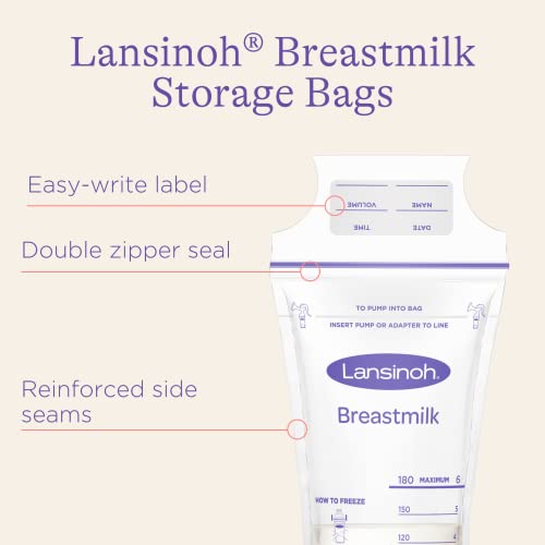 Lansinoh Breastmilk Storage Bags, 200 Count Milk Storage Bags