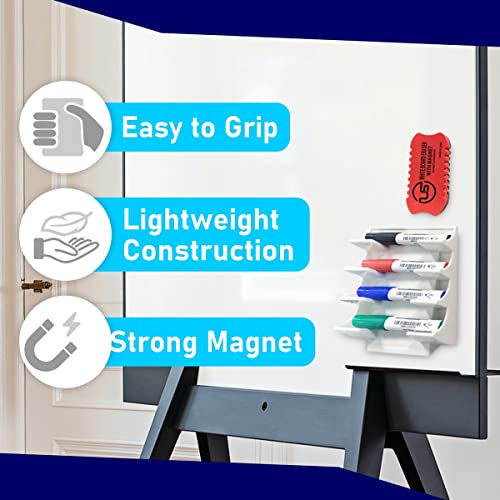 Magnetic Whiteboard Eraser Ultimate Stationery Dry Erase Chalkboard and Glass | 2 Pack Classroom, Home and Office Use