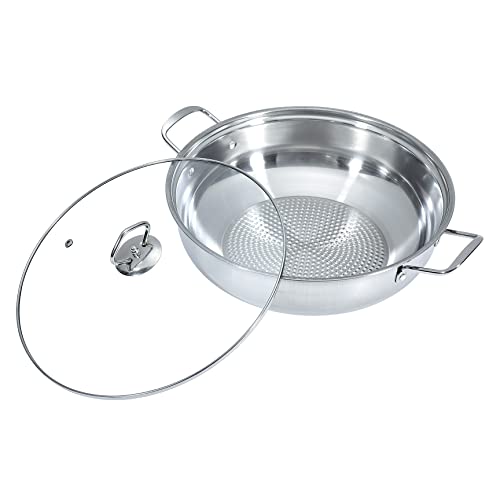 Rosewill Induction Cooker 1800 Watt, Induction Cooktop, Electric Burner with Stainless Steel Pot 10" 3.5 QT 18-8, RHAI-13001