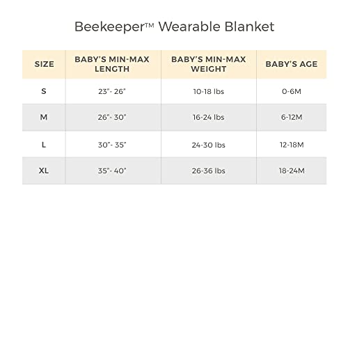 Burt's Bees Baby unisex baby Beekeeper Blanket, 100% Organic Cotton, Swaddle Transition Sleeping Bag Wearable Blanket, Rugby Stripe Heather Grey, Large US