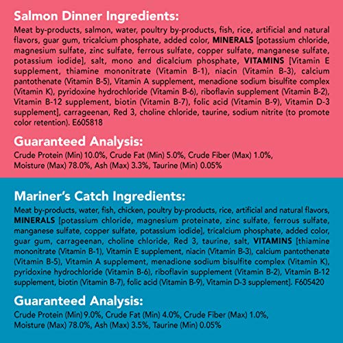 Purina Friskies Pate Wet Cat Food Variety Pack, Seafood & Chicken Pate Favorites - (5.5 Ounce (Pack of 40)