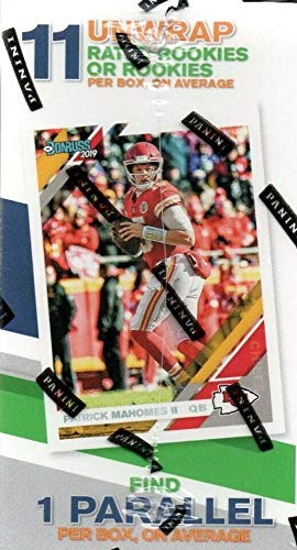 2019 Donruss Football Unopened Blaster Box of Packs with One Exclusive Memorabilia Card and 11 Rookie Cards in Each Box Try for Kyler Murray and Dwayne Haskins Rookie Cards Plus
