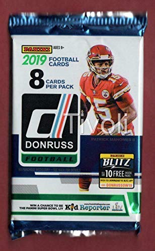 2019 Donruss Football Unopened Blaster Box of Packs with One Exclusive Memorabilia Card and 11 Rookie Cards in Each Box Try for Kyler Murray and Dwayne Haskins Rookie Cards Plus