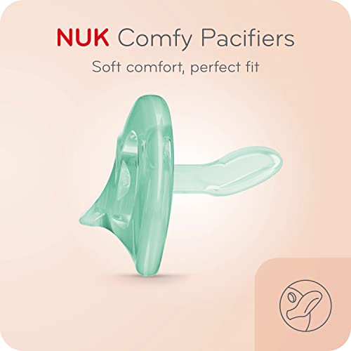 NUK Sensitive Orthodontic Pacifiers, 0-6 Months, 3 Pack, Boy