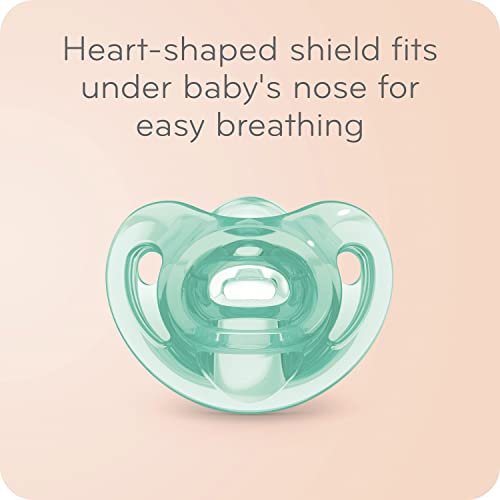 NUK Sensitive Orthodontic Pacifiers, 0-6 Months, 3 Pack, Boy
