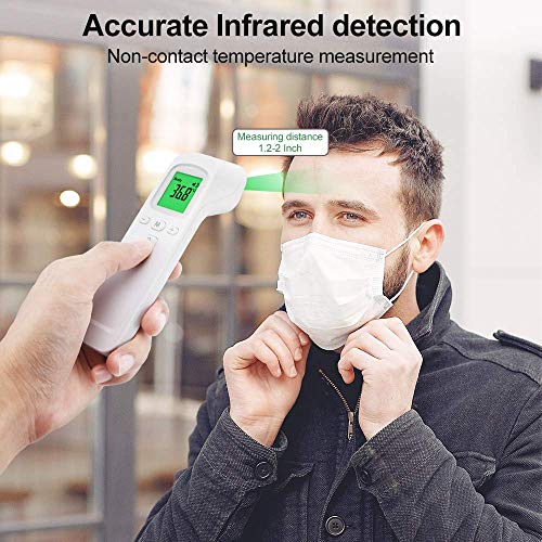Infrared Digital Non-Contact Forehead Thermometer for Adults and Kids with Fever Alarm, Memory Function, LCD Display