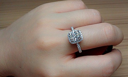 TenFit Jewelry VVS1 Simulated Diamond Engagement Ring