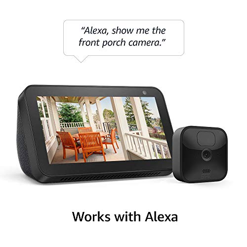 Blink Outdoor 2 Cam Kit bundle with Echo Show 5 (2nd Gen)