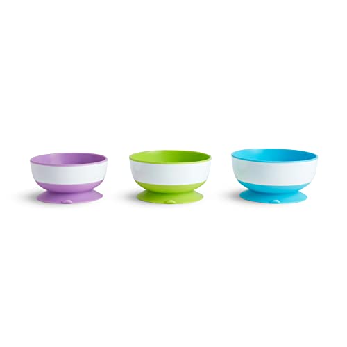 Munchkin Stay Put Suction Bowl, 3 Pack