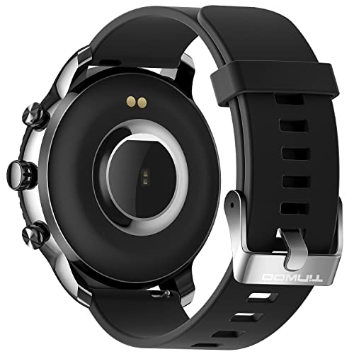 Tinwoo Smart Watch for Men, Support Wireless Charging, Bluetooth Fitness Tracker with Heart Rate Monitor, 2020 Version Smartwatch for Android Phones Compatible with iPhone Samsung