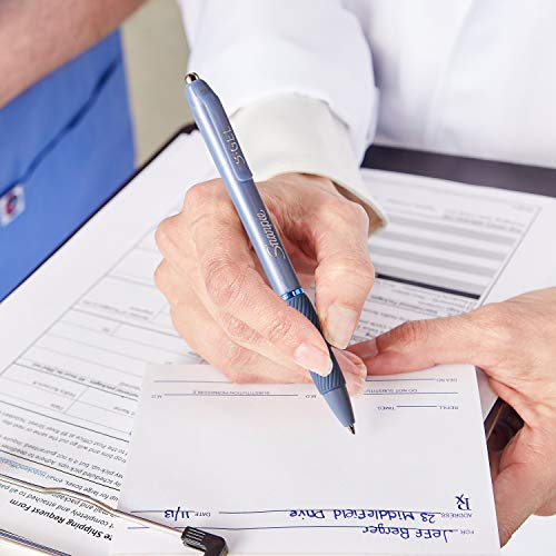 Sharpie S-Gel, Gel Pens, Medium Point (0.7mm), Black Gel Ink Pens, 4 Count