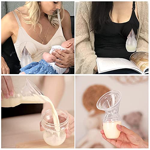 Haakaa Breast Pump with Silicone Nipple Silicone Breastfeeding Pump Manual Breast Pumps Milk Pump 100% Food Grade Silicone