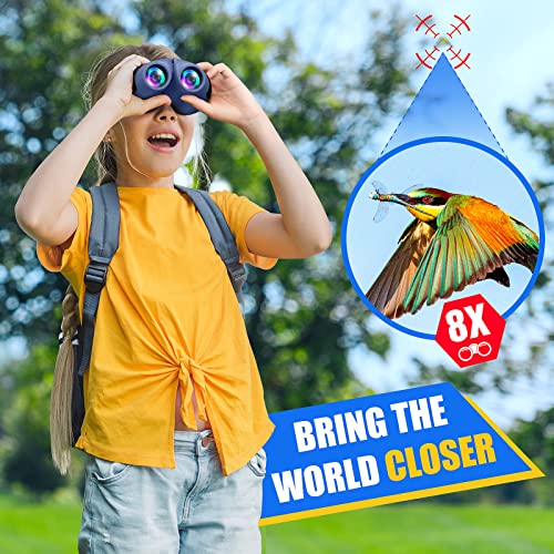 Boys Toys Age 3-12, Binoculars for Kids Boys New Popular Easter Toys for 3-12 Year Old Boys Gifts for 4-8 Year Old Boys Christmas Xmas Stocking Stuffers Fillers Easter Gifts Toys for Boy Kid Blue