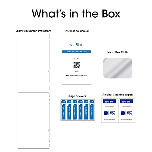 amFilm Tempered Glass Screen Protector for Nintendo Switch 2017 (2-Pack)