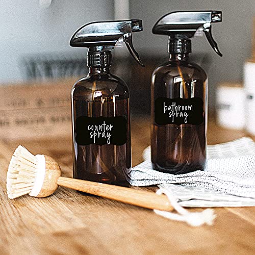 96 Premium Chalkboard Labels Bulk - Free Erasable Chalk Pen - Dishwasher Safe Chalk Board Mason Jar Labels - Removable Waterproof Blackboard Sticker Label for Jars Glass Bottle Kids