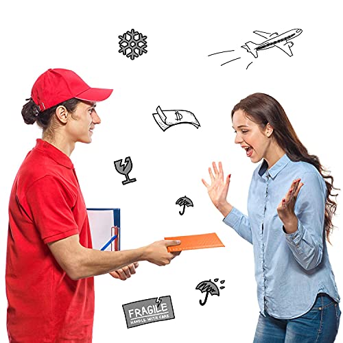 Metronic 4x8 Inch 50pcs Halloween Padded Envelopes Bubble Mailers #000 Bubble Lined Poly Mailer Self Seal Orange