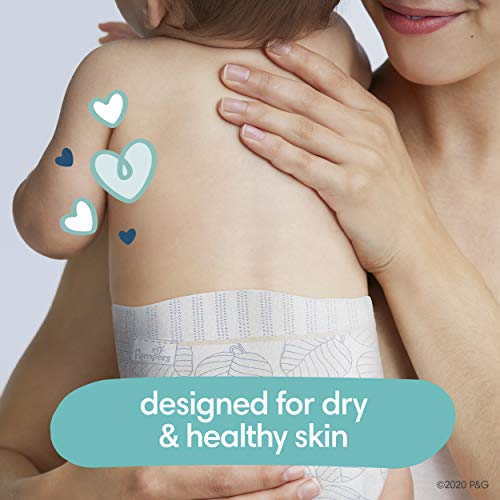 Diapers Size 1, 198 Count - Pampers Pure Protection Disposable Baby Diapers, Hypoallergenic and Unscented Protection, ONE Month Supply