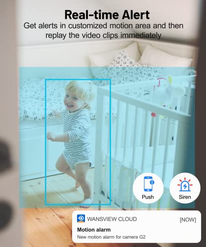 Indoor Security Camera 2K, Galayou Pet Camera, 360 Degree WiFi Home Security Camera for Baby/Dog/Elder/Nanny with Night Vision, Siren, 24/7 SD Card Storage, Works with Alexa and Google Assistant