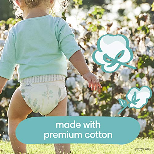 Diapers Size 1, 198 Count - Pampers Pure Protection Disposable Baby Diapers, Hypoallergenic and Unscented Protection, ONE Month Supply
